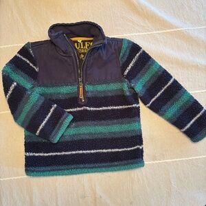 Joules Stripped Fleece 3/4 Zip Pullover